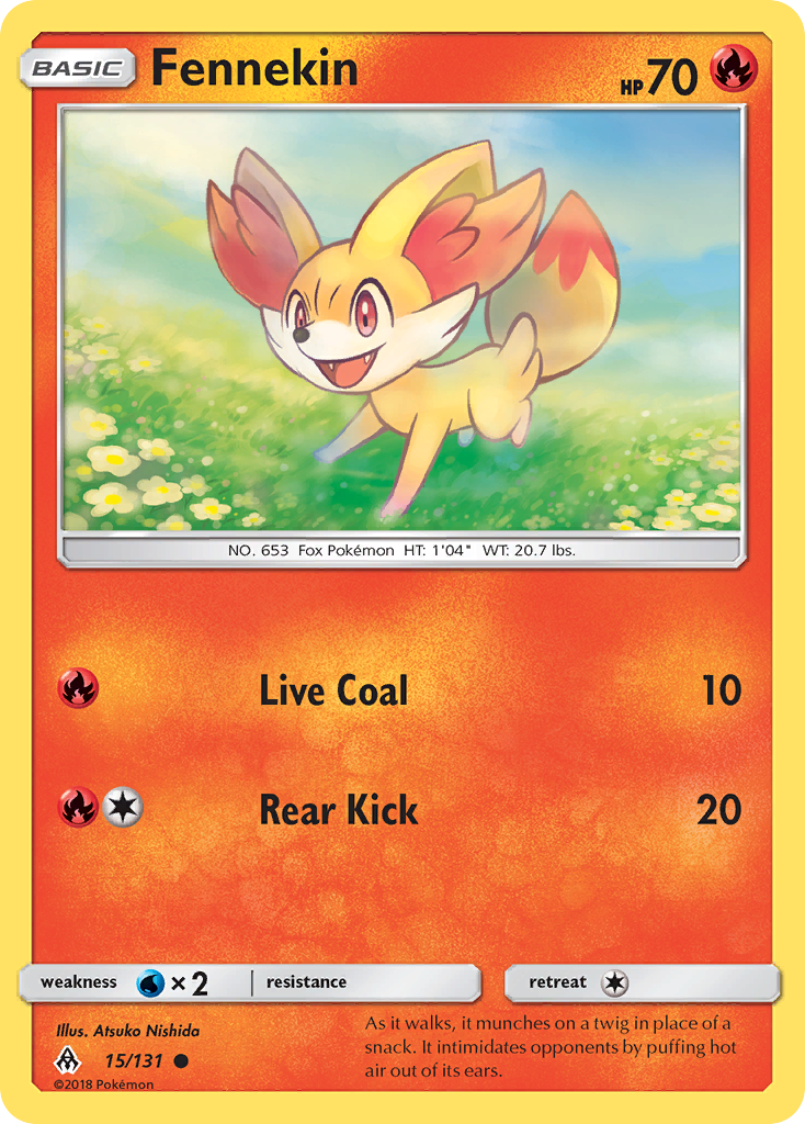 Fennekin (15/131) [Sun & Moon: Forbidden Light] | Exor Games Truro