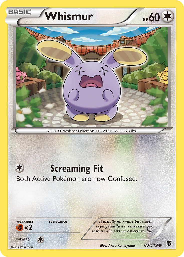 Whismur (83/119) [XY: Phantom Forces] | Exor Games Truro