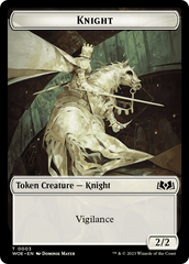 Knight // Food (0011) Double-Sided Token [Wilds of Eldraine Tokens] | Exor Games Truro