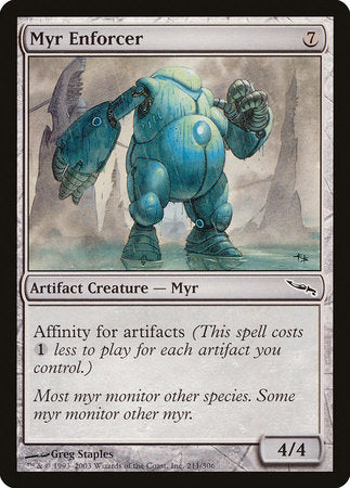 Myr Enforcer [Mirrodin] | Exor Games Truro