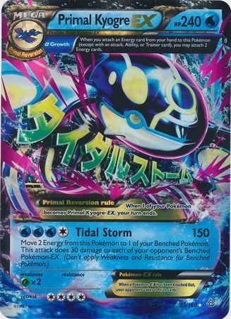 Primal Kyogre EX (55/160) (Jumbo Card) [XY: Primal Clash] | Exor Games Truro