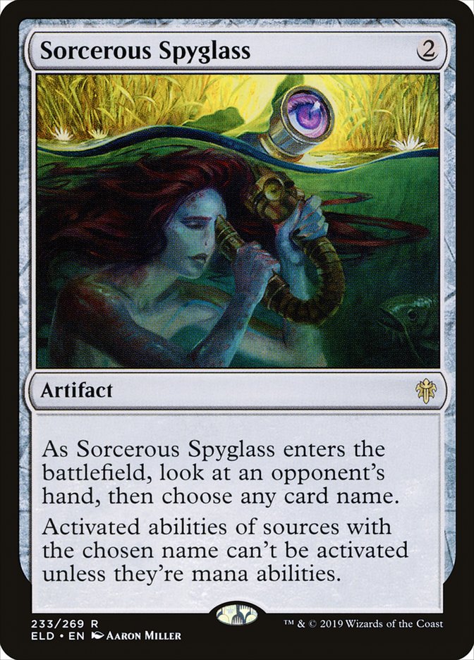 Sorcerous Spyglass [Throne of Eldraine] | Exor Games Truro