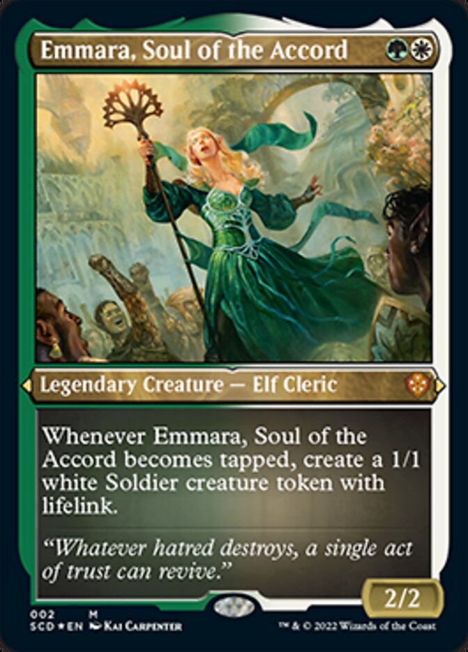 Emmara, Soul of the Accord (Foil Etched) [Starter Commander Decks] | Exor Games Truro