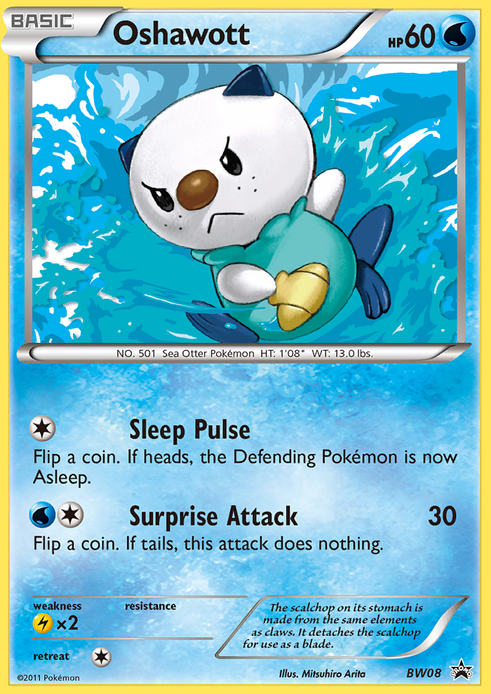 Oshawott (BW08) [Black & White: Black Star Promos] | Exor Games Truro