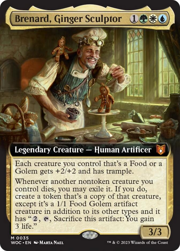 Brenard, Ginger Sculptor (Extended Art) [Wilds of Eldraine Commander] | Exor Games Truro