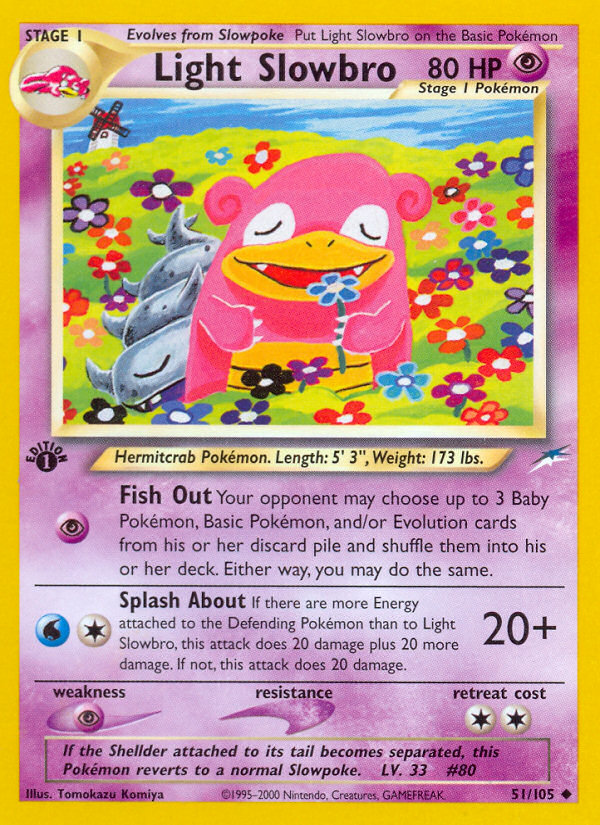 Light Slowbro (51/105) [Neo Destiny 1st Edition] | Exor Games Truro