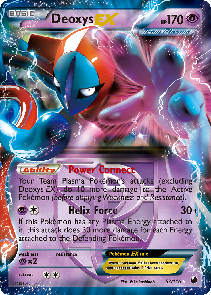 Deoxys EX (53/116) [Black & White: Plasma Freeze] | Exor Games Truro