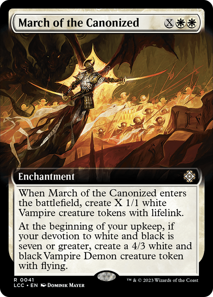March of the Canonized (Extended Art) [The Lost Caverns of Ixalan Commander] | Exor Games Truro