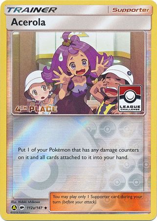 Acerola (112a/147) (League Promo 4th Place) [Sun & Moon: Burning Shadows] | Exor Games Truro