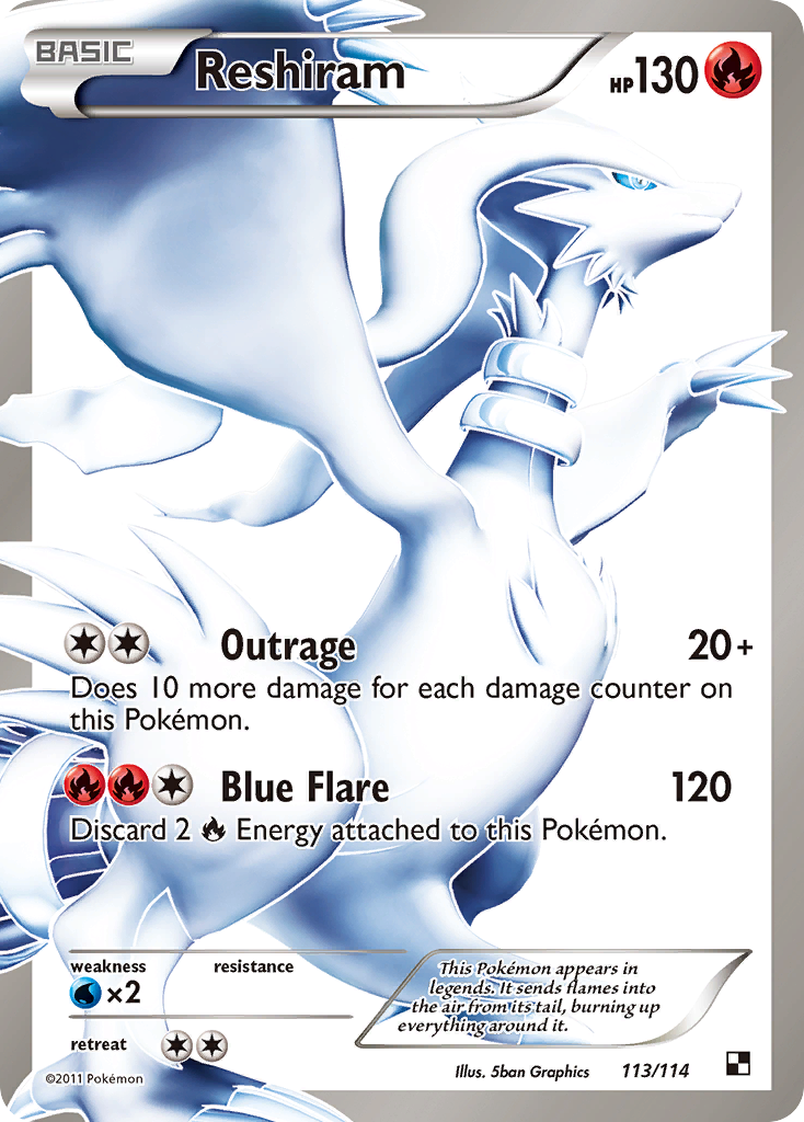 Reshiram (113/114) [Black & White: Base Set] | Exor Games Truro