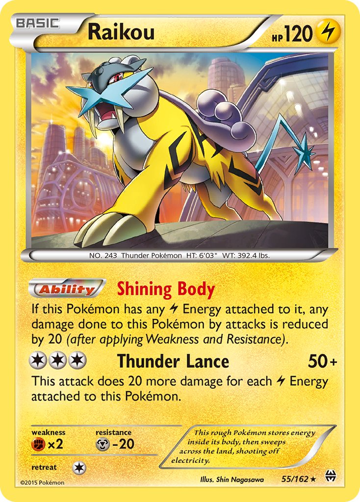 Raikou (55/162) (Cosmos Holo) (Blister Exclusive) [XY: BREAKthrough] | Exor Games Truro