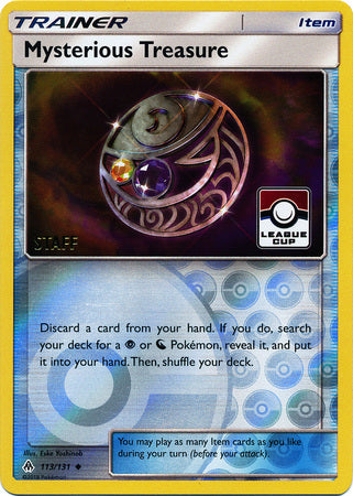 Mysterious Treasure (113/131) (League Promo Staff) [Sun & Moon: Forbidden Light] | Exor Games Truro