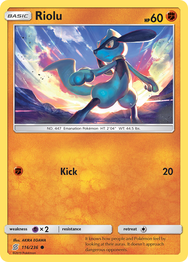 Riolu (116/236) [Sun & Moon: Unified Minds] | Exor Games Truro