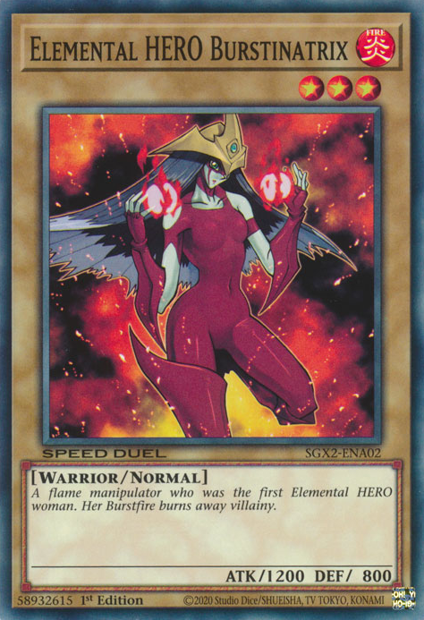 Elemental HERO Burstinatrix [SGX2-ENA02] Common | Exor Games Truro