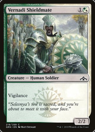 Vernadi Shieldmate [Guilds of Ravnica] | Exor Games Truro