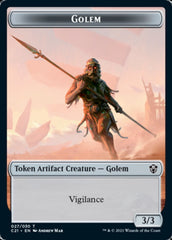 Golem (027) // Thopter Token [Commander 2021 Tokens] | Exor Games Truro