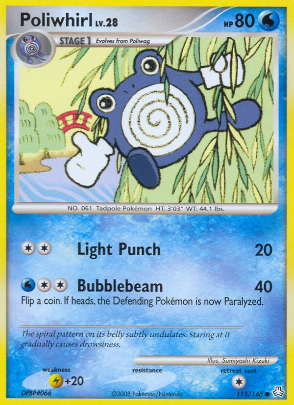 Poliwhirl (115/146) [Diamond & Pearl: Legends Awakened] | Exor Games Truro