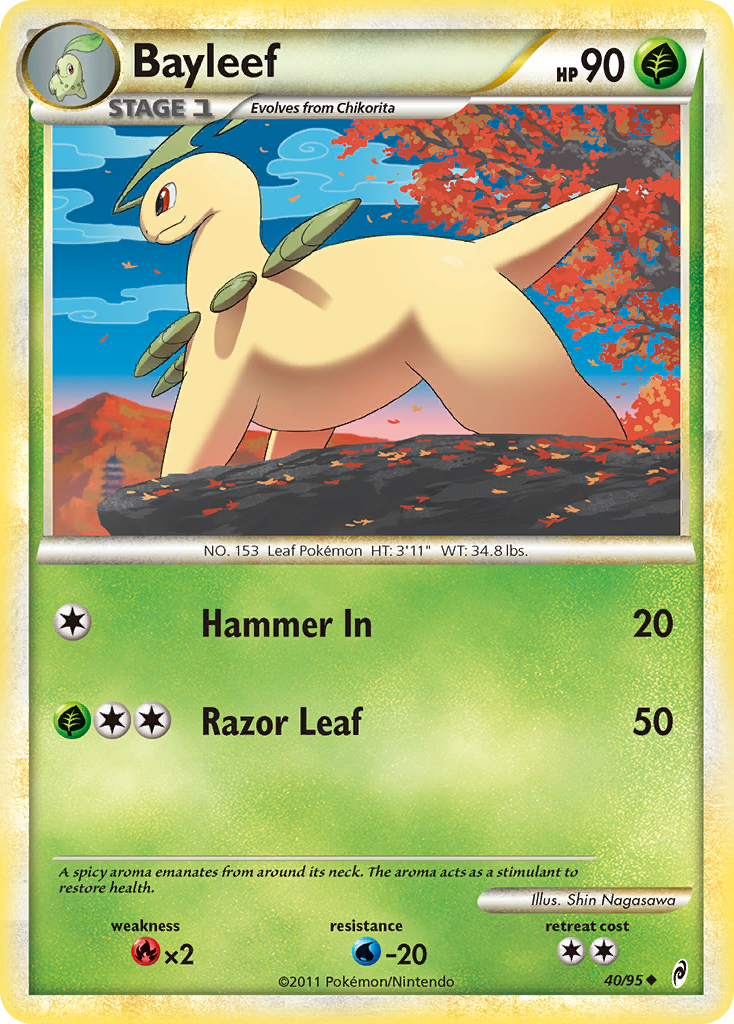 Bayleef (40/95) [HeartGold & SoulSilver: Call of Legends] | Exor Games Truro