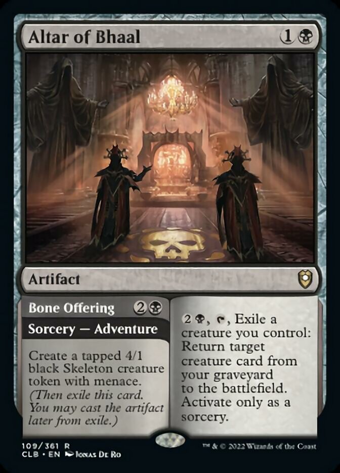 Altar of Bhaal // Bone Offering [Commander Legends: Battle for Baldur's Gate] | Exor Games Truro