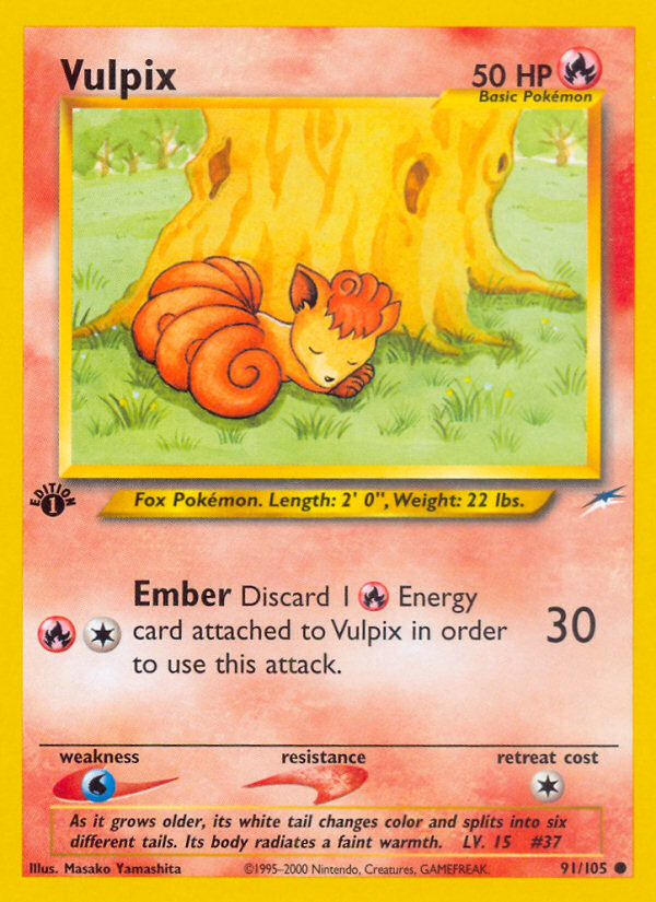 Vulpix (91/105) [Neo Destiny 1st Edition] | Exor Games Truro