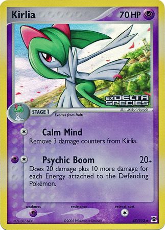 Kirlia (47/113) (Stamped) [EX: Delta Species] | Exor Games Truro