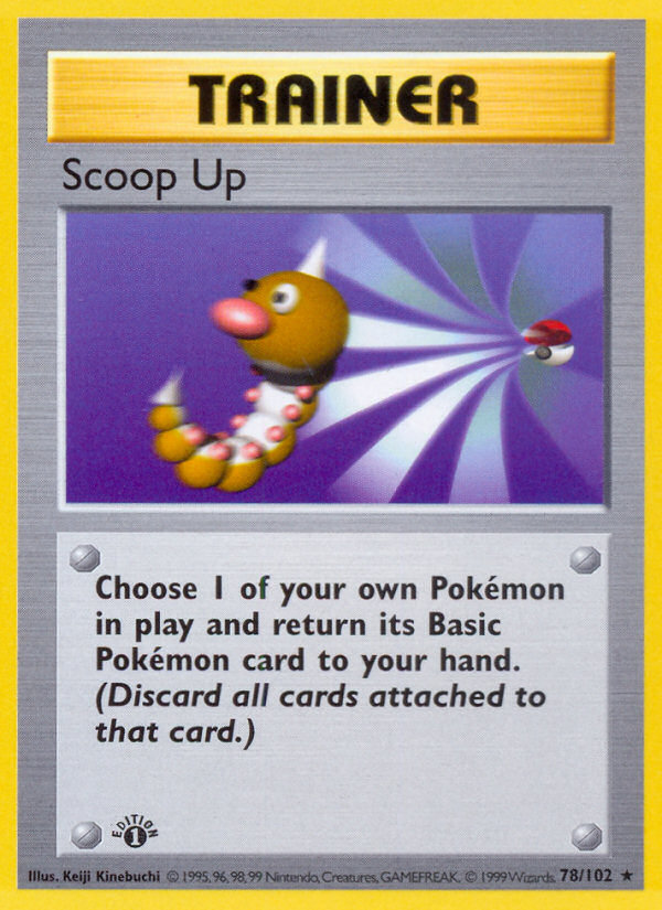 Scoop Up (78/102) (Shadowless) [Base Set 1st Edition] | Exor Games Truro