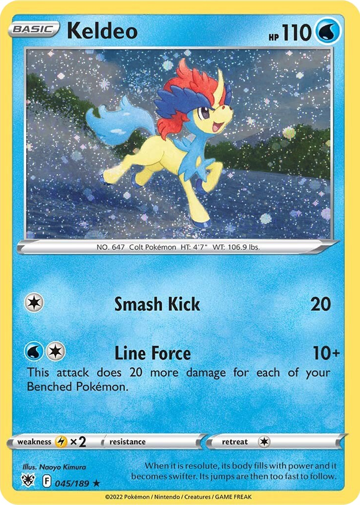 Keldeo (045/189) (Cosmos Holo) [Sword & Shield: Astral Radiance] | Exor Games Truro