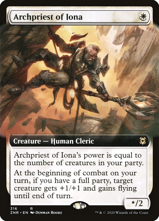 Archpriest of Iona (Extended Art) [Zendikar Rising] | Exor Games Truro