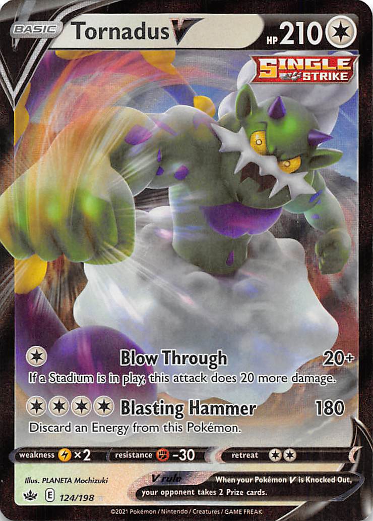 Tornadus V (124/198) [Sword & Shield: Chilling Reign] | Exor Games Truro