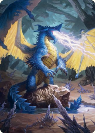 Blue Dragon Art Card [Dungeons & Dragons: Adventures in the Forgotten Realms Art Series] | Exor Games Truro