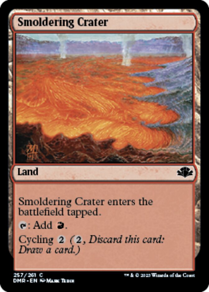 Smoldering Crater [Dominaria Remastered] | Exor Games Truro