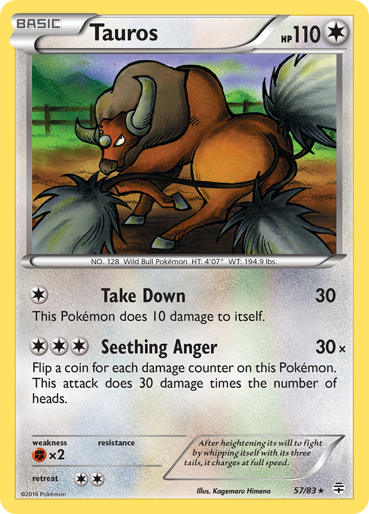 Tauros (57/83) [XY: Generations] | Exor Games Truro