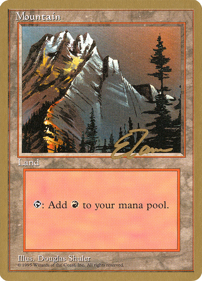 Mountain (et373) (Eric Tam) [Pro Tour Collector Set] | Exor Games Truro