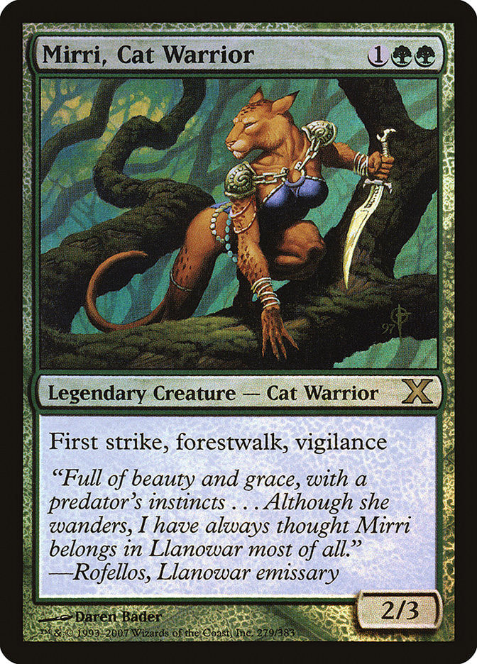 Mirri, Cat Warrior (Premium Foil) [Tenth Edition] | Exor Games Truro