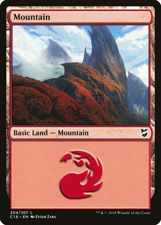 Mountain (304) [Commander 2018] | Exor Games Truro