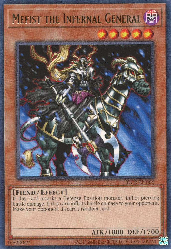 Mefist the Infernal General [DCR-EN066] Rare | Exor Games Truro