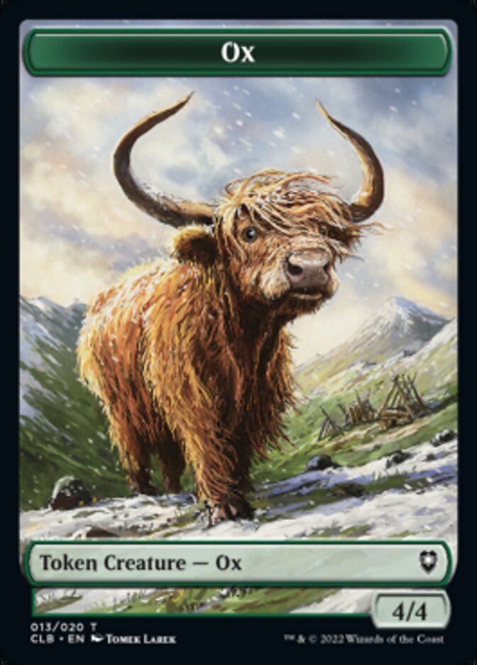 Ox Token [Commander Legends: Battle for Baldur's Gate Tokens] | Exor Games Truro