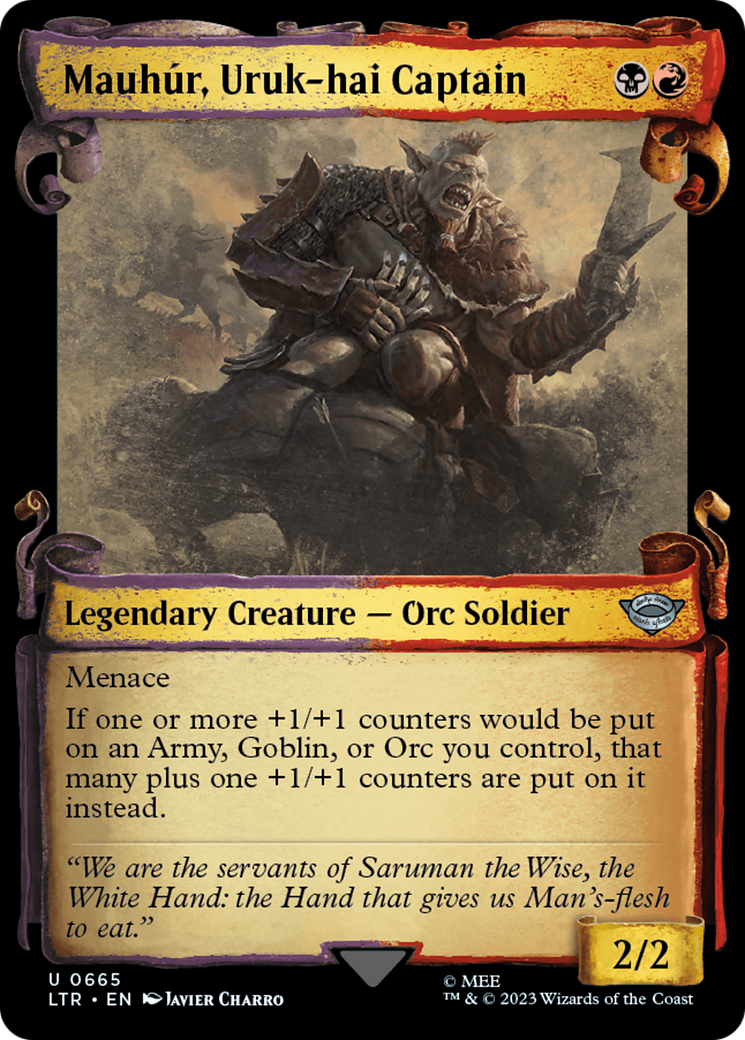 Mauhur, Uruk-hai Captain [The Lord of the Rings: Tales of Middle-Earth Showcase Scrolls] | Exor Games Truro