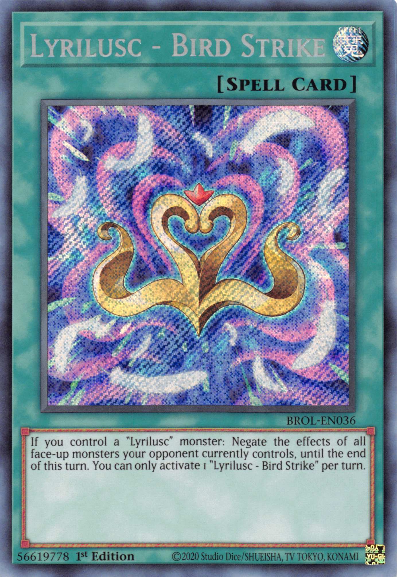 Lyrilusc - Bird Strike [BROL-EN036] Secret Rare | Exor Games Truro