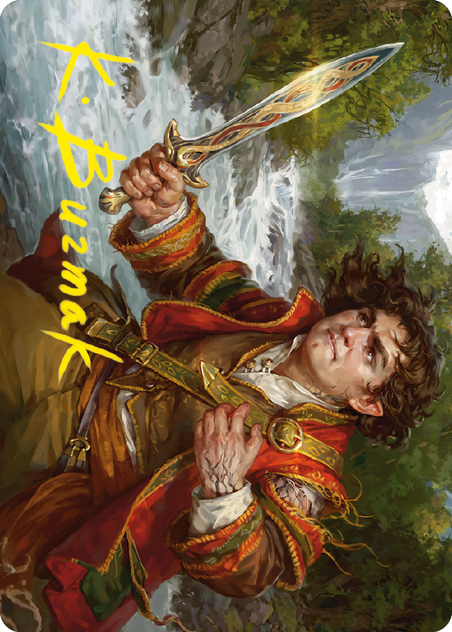 Frodo Baggins Art Card (16/81) (Gold-Stamped Signature) [The Lord of the Rings: Tales of Middle-earth Art Series] | Exor Games Truro