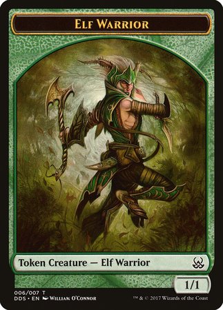 Elf Warrior Token [Duel Decks: Mind vs. Might Tokens] | Exor Games Truro