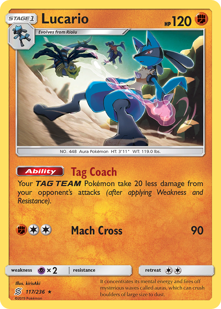 Lucario (117/236) [Sun & Moon: Unified Minds] | Exor Games Truro