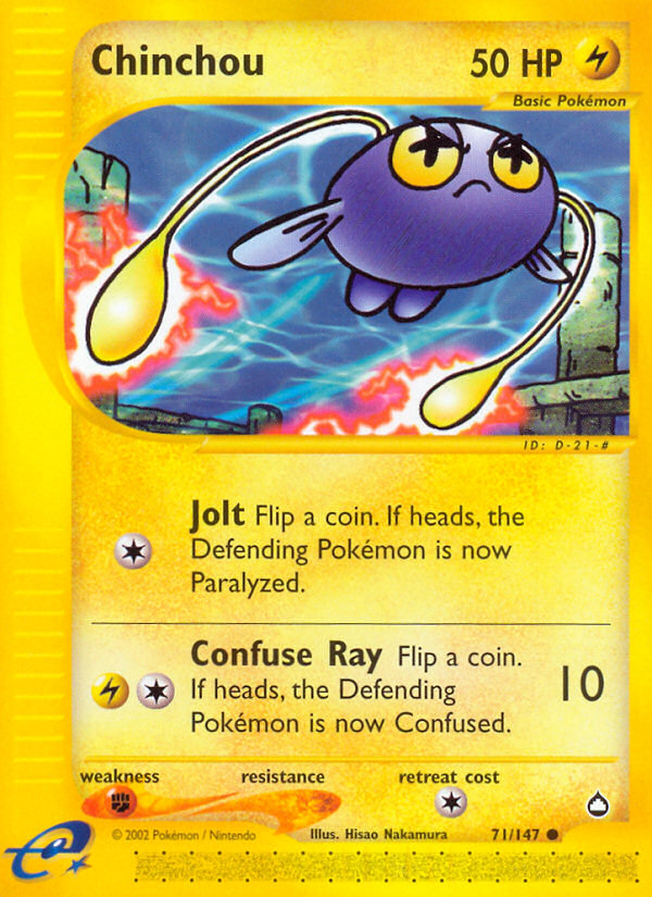 Chinchou (71/147) [Aquapolis] | Exor Games Truro