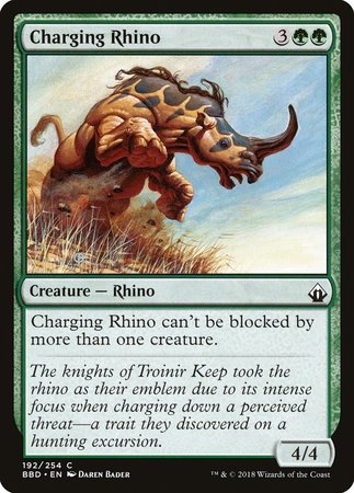 Charging Rhino [Battlebond] | Exor Games Truro