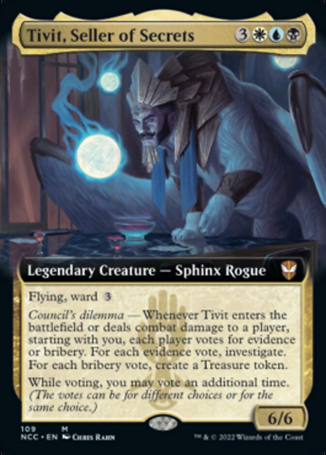 Tivit, Seller of Secrets (Extended Art) [Streets of New Capenna Commander] | Exor Games Truro