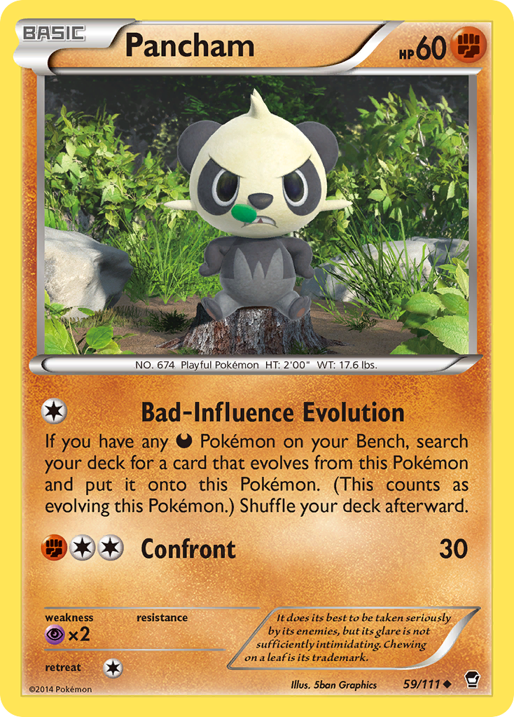 Pancham (59/111) [XY: Furious Fists] | Exor Games Truro