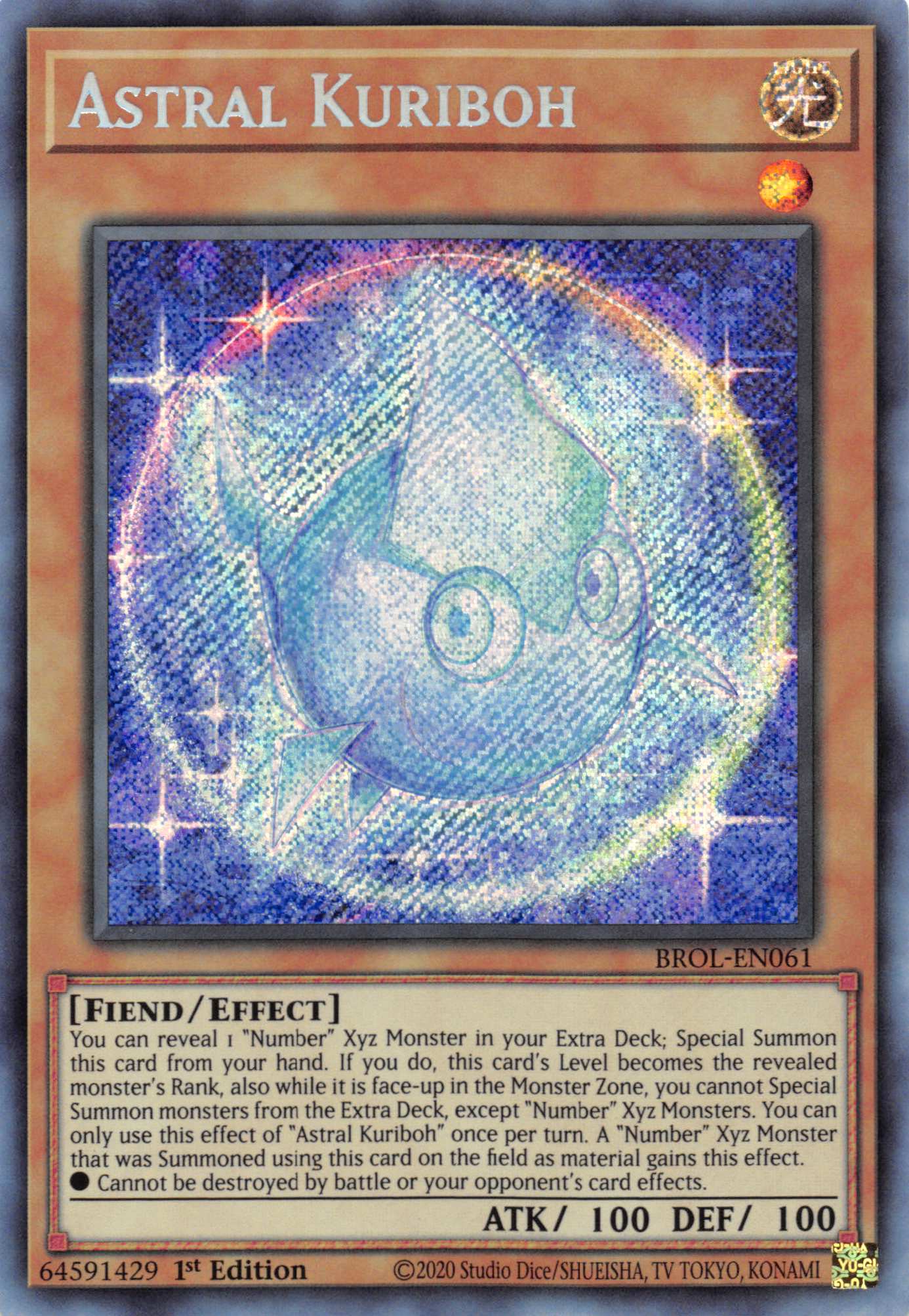 Astral Kuriboh [BROL-EN061] Secret Rare | Exor Games Truro