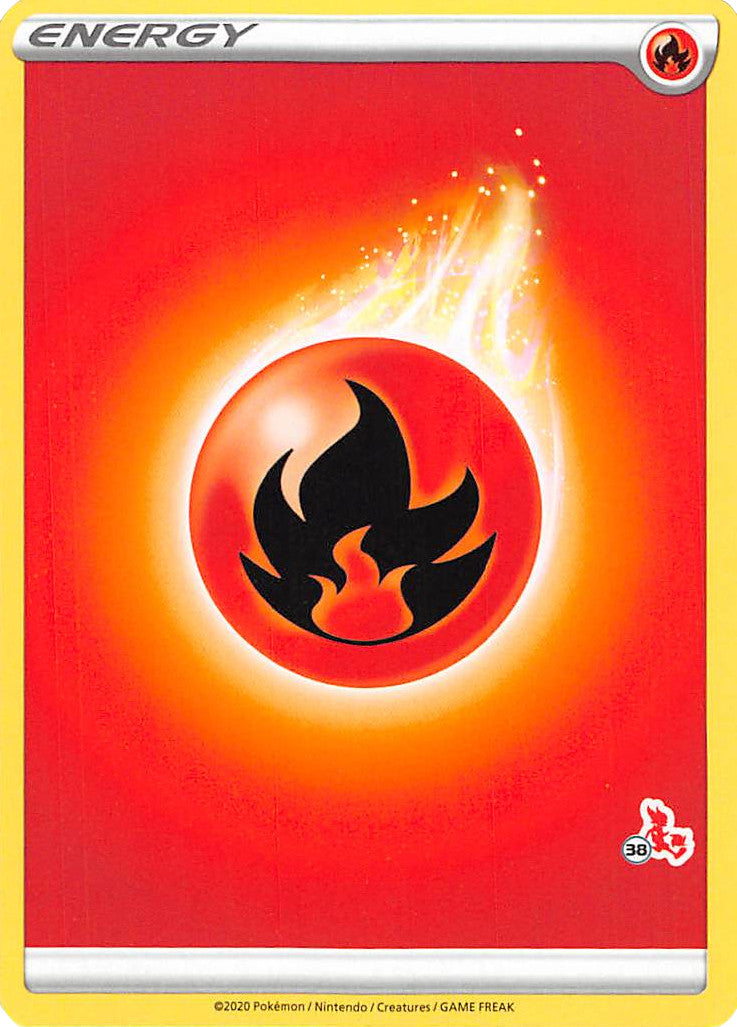 Fire Energy (Cinderace Stamp #38) [Battle Academy 2022] | Exor Games Truro