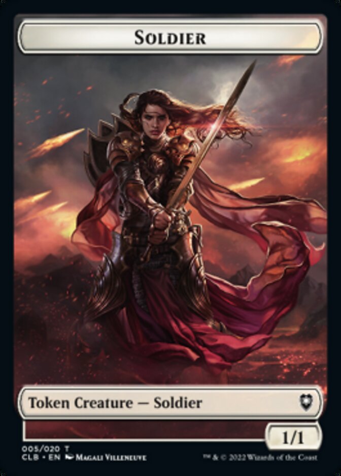 Treasure // Soldier Double-sided Token [Commander Legends: Battle for Baldur's Gate Tokens] | Exor Games Truro