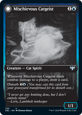 Mischievous Catgeist // Catlike Curiosity [Innistrad: Double Feature] | Exor Games Truro